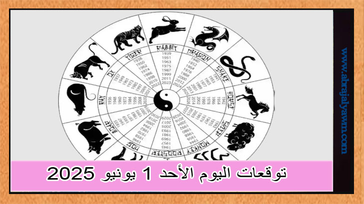 الأبراج الصينية: توقعات اليوم الأحد 1 يونيو 2025